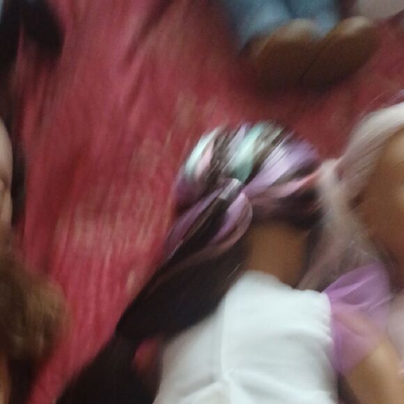 Pink and Purple Dress Dolls Set - Picture 5 of 7